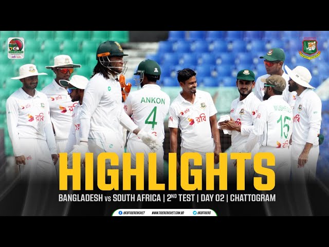Highlights | 2nd Test | Day 02 | Bangladesh vs South Africa | ZACS, Chattogram