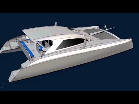 G-Force 1500 Sailing Catamaran - Schionning Designs - CAD Rendering