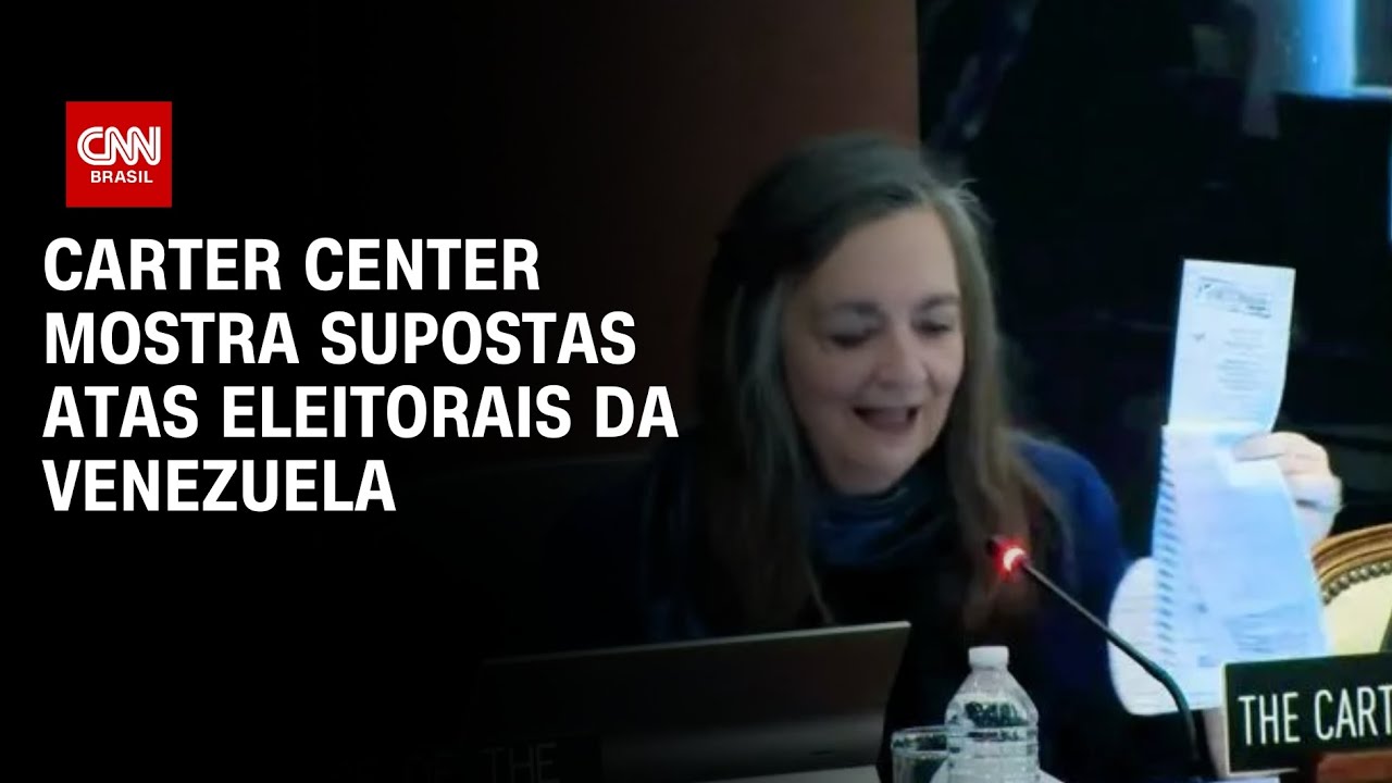 Carter Center mostra supostas atas eleitorais da Venezuela | BASTIDORES CNN