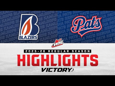 Kamloops Blazers at Regina Pats 10/13 | WHL Highlights 2025-26