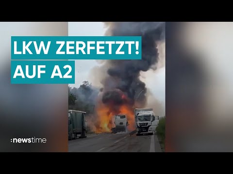 Horror-Unfall auf A2: Explosion wegen Lachgas an Bord!
