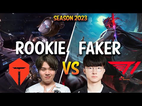 TES Rookie vs T1 Faker - Rookie ORIANNA vs Faker YONE Mid - Patch 13.18 KR Ranked
