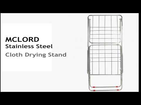 Mclord premium stainless steel cloth drying stand - 3 way fo...