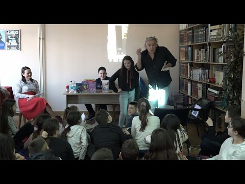 Dječiji pisac Robert Takarič u prnjavorskoj Biblioteci družio se sa osnovcima – Početak dana TV K3