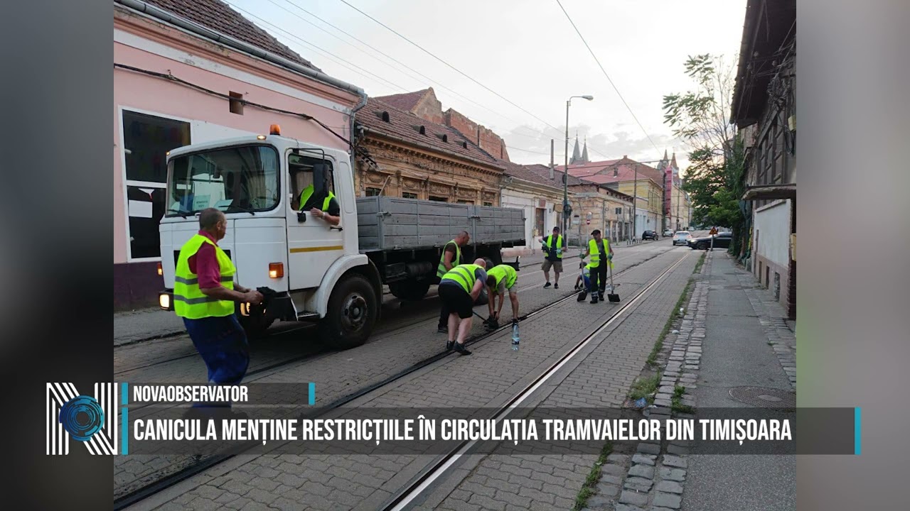 Canicula menține restricțiile în circulația tramvaielor din Timișoara