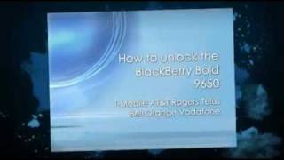 How to unlock the BlackBerry Bold 9650