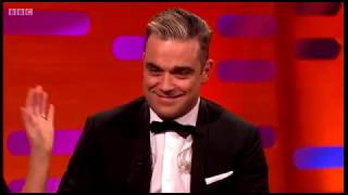 Robbie Williams Graham Norton show interview,I wanna be like you with Olly Murs 2013
