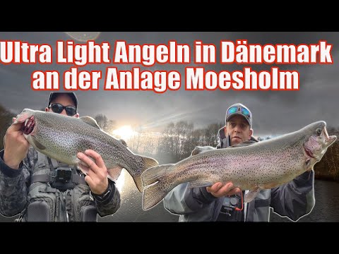 Ultra Light Angeln an der Anlage Moesholm in Dänemark
