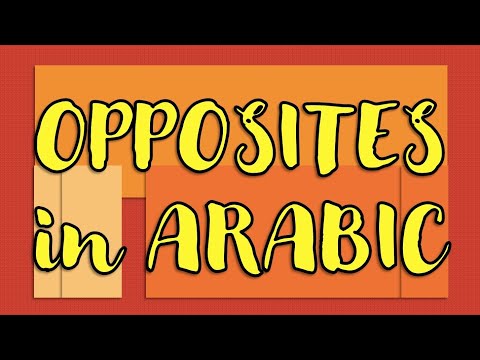 Opposites in Arabic | Learn Arabic #learnarabic