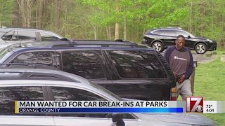 Man wanted in connection to string of vehicle break-ins at Orange County nature trails