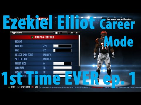 Madden 17 FIRST Career Mode Feat. Ezekiel Elliot Ep. 1