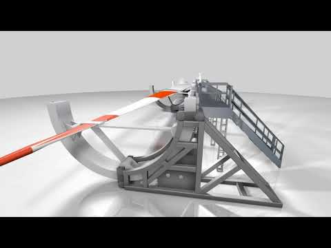 RUD TECDOS Windmaster Drehen von Rotorblättern bei der Herstellung