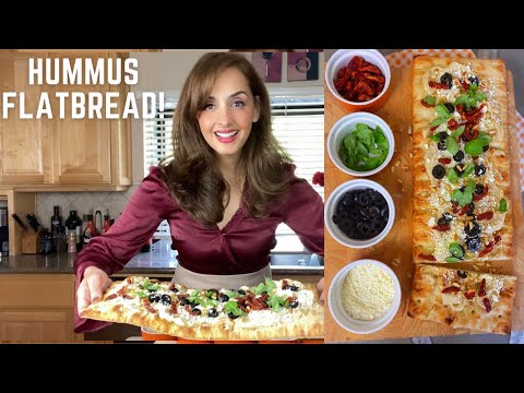 OBSESSED: MEDITERRANEAN HUMMUS FLATBREAD for INTERNATIONAL HUMMUS DAY!