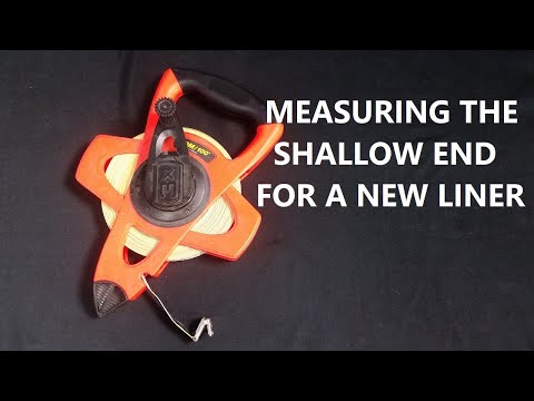 Pool Liner Measurement - Shallow End