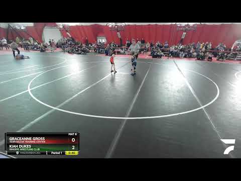 Exhibition 8U Girls Round 3 - Kiah Dukes, Ringers Wrestling Club Vs Graceanne Gross, Team Nazar Tr