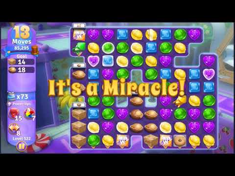 Wonka's World of Candy Level 522 - NO BOOSTERS + FULL STORY 🍫 | SKILLGAMING ✔️
