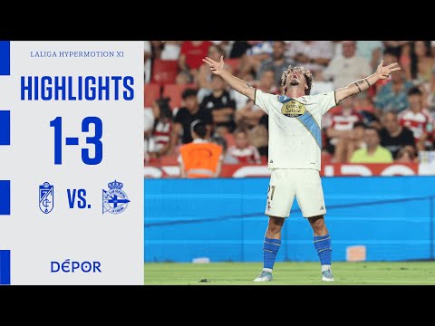 Resumen del Granada CF 1 - 3 RC Deportivo