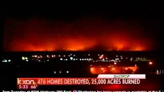 preview picture of video 'Bastrop fire update at 5:33 a.m. Tuesday, Sept. 6'