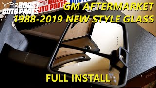 Remove or Replace Aftermarket Tow Mirror Glass Silverado and Sierra 1998 - 2019 GM Trucks SUV&#39;s