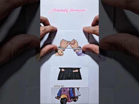 sister is your true friend🥰❤️#art #shorts #puzzle #paper #craft #draw #diy