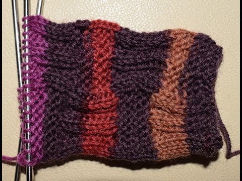 Flechtmuster in Runden stricken