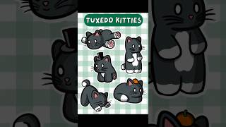 Cat drawing timelapse! #cats #procreate #digitalart #tuxedocat #artist #cutestickers #timelapse #cat