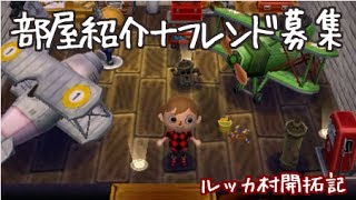【とびだせどうぶつの森amiibo＋】赤と黒を基調にしたお花屋さん＆航空機の設計整備室！！【とび森】【ルッカ村開拓記①】