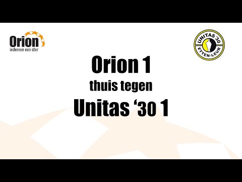 Orion 1 vs  Unitas '30 1 (2 okt 2022)