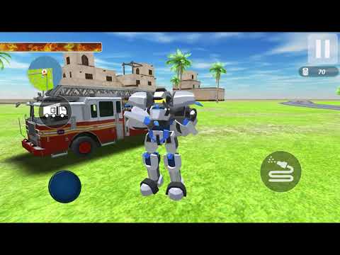 Real Flying Fire Truck Robot (Game Tap) | Android Gameplay HD