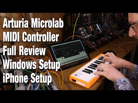 Arturia Microlab MIDI Controller review and setup with Windows and iOS