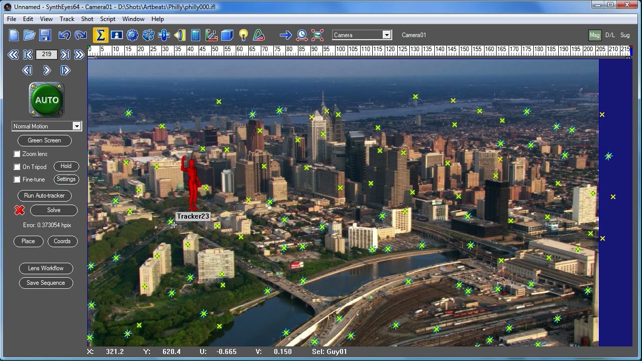 Automatic Tracking and Export in SynthEyes