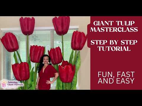 How to Make a Giant Dutch Tulip — Artisan Foam Tutorial