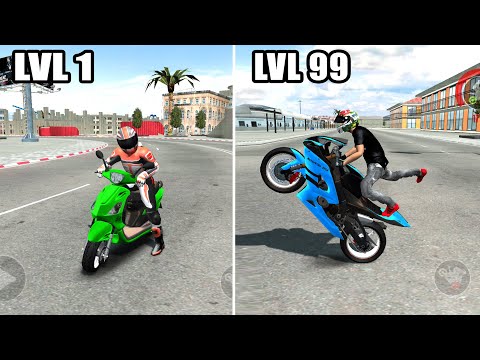 Bikes from LvL 1 to LvL 100 - Extreme Motorbikes Driving simulator 3d Android Gameplay