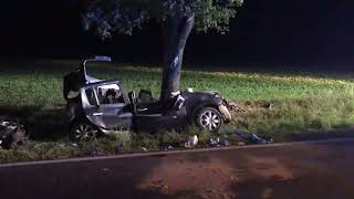 Wideo: Wypadek śmiertelny na DW 434 droga Gostyń - Rawicz