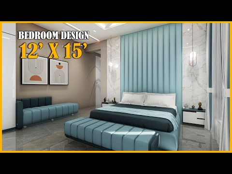 Bedroom Interior Design 12x15 feet Walkthrough #bedroomdesign #interiordesign #bedroom #bedroomdecor