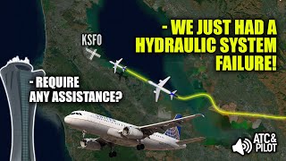 AGAIN! United A320 at San Francisco on Mar 14th 2024, hydraulic system loss!