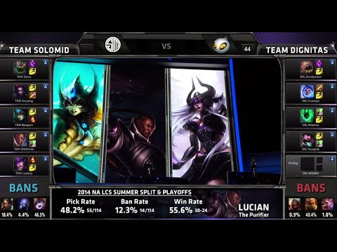 TSM vs Dignitas Game 2 | Quarter Finals NA LCS Summer 2014 Playoffs | TSM vs DIG S4 Worlds Regionals