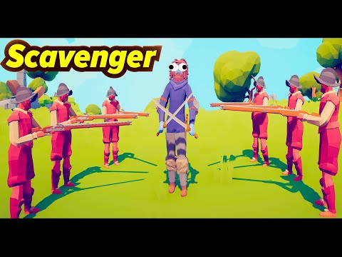 Scavenger vs Units (TABS Mods)