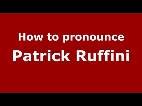 How to pronounce Patrick Ruffini (American English/US)  - PronounceNames.com