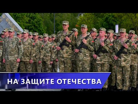 Впервые на площади Флага и Герба. Новобранцы ВЧ 5524 приняли военную присягу