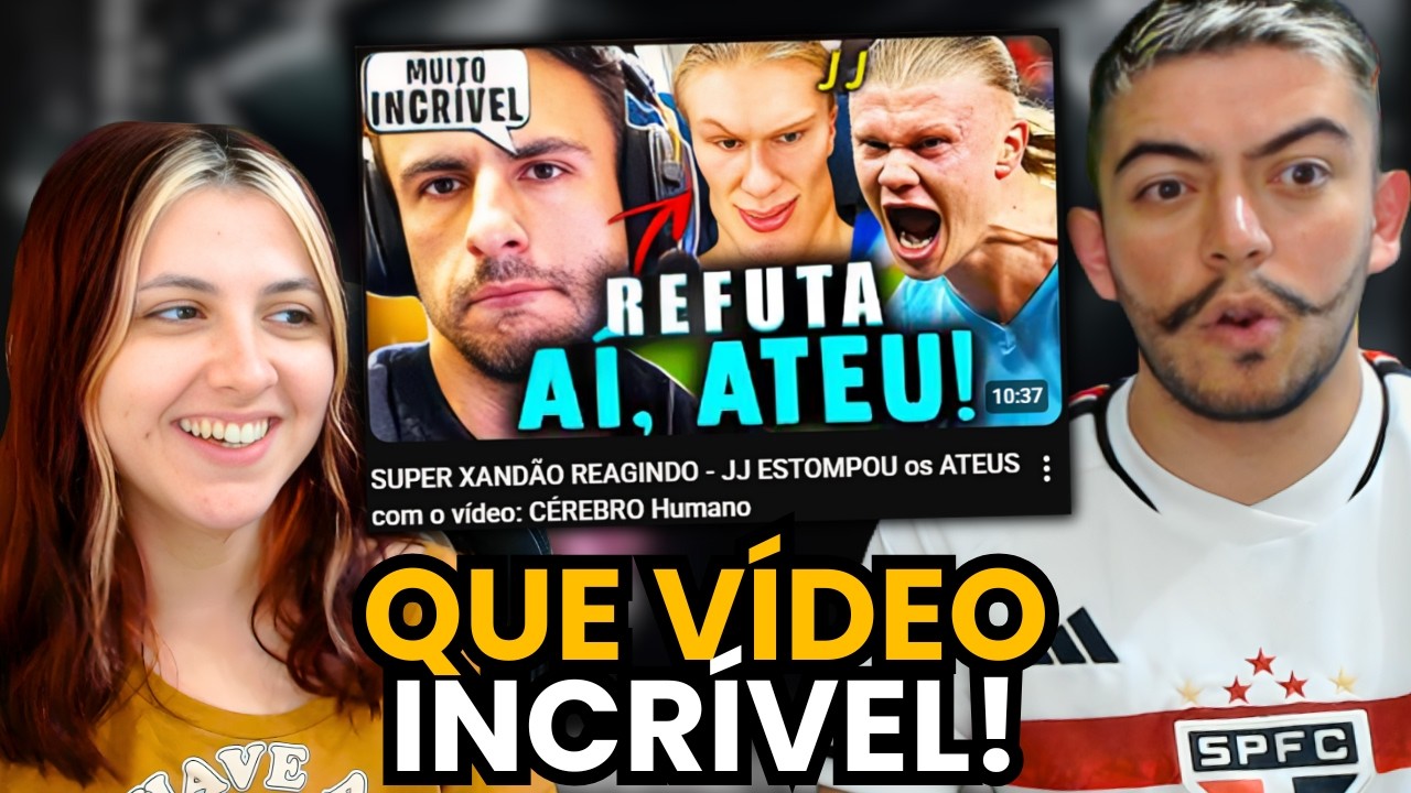 SUPER XANDÃO REAGINDO - JJ ESTOMPOU os ATEUS com o vídeo: CÉREBRO Humano | react