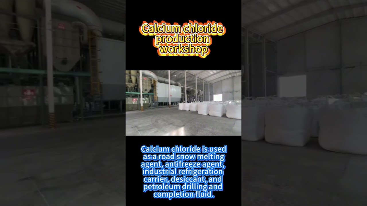 Calcium chloride production workshop.