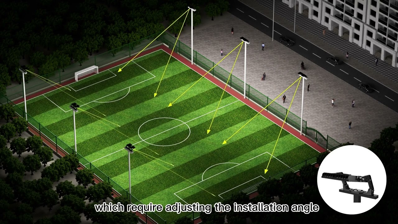 Sport Lighting with Asymmetric Optics: The Solution for Light Pollution