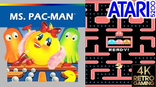 Ms. Pac-man Atari 5200 4k Gameplay