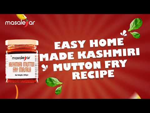 Masalejar Kashmiri Mutton Fry Masala 200gm | Ready to cook spice mix | Meat Masala | Kashmiri Mutton | Just Mix & Cook | No MSG | (Pack of 1X200gm)