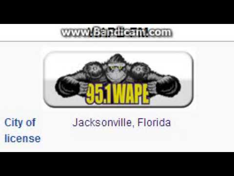 WAPE-FM 95.1 WAPE Jacksonville, FL TOTH ID at 7:00 p.m. 7/26/2014