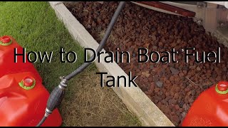 How to Drain Fuel Tank on Your Boat