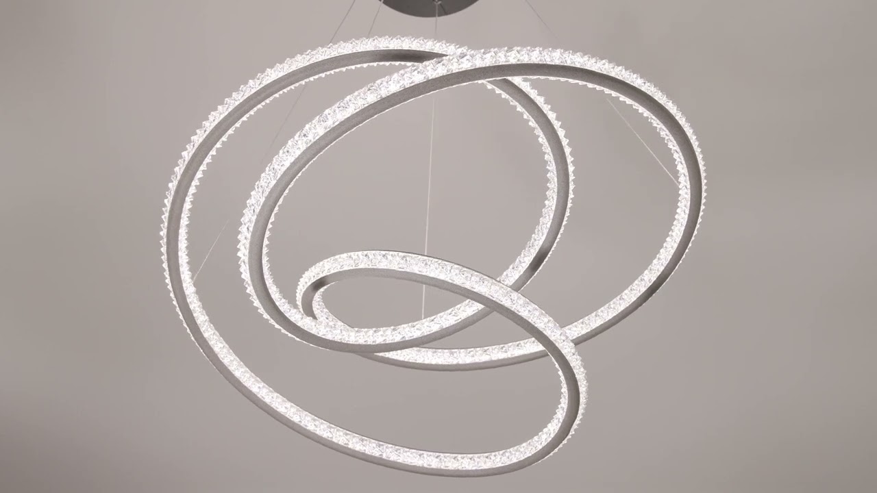 Video 1 Watch A Video About the London Sand Gray LED Spiral Pendant Light
