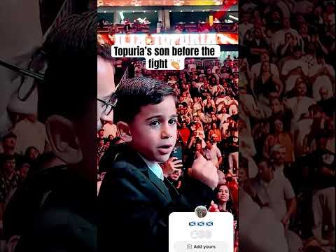 👏🏼ILIA TOPURIA'S SON SINGIN🎶 🎵 🎵B4 HIS PAPA KNOCKED OOT CHARLES OLIVEIRA👏🏼@UFC#UFC317