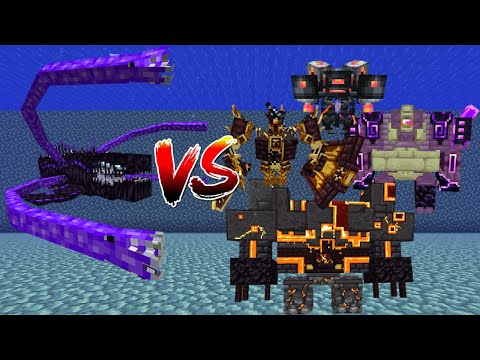 Leviathan(L_Ender's Cataclysm) Vs L_Ender's Cataclysm Bosses - Minecraft Mob Battle